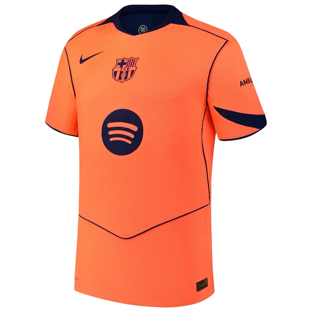 Camiseta Barcelona Tercera Equipa Naranja