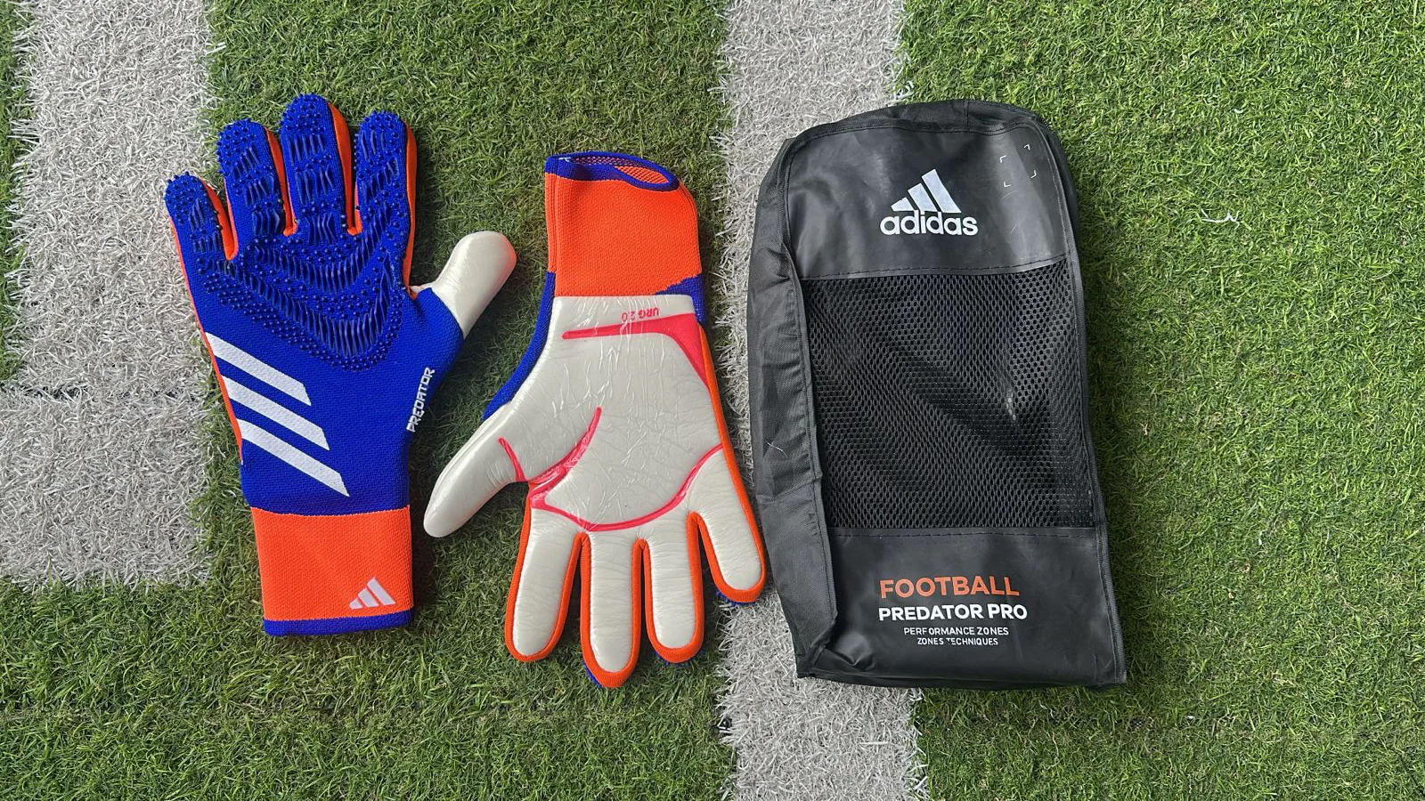 Guantes Predator Azul Naranja