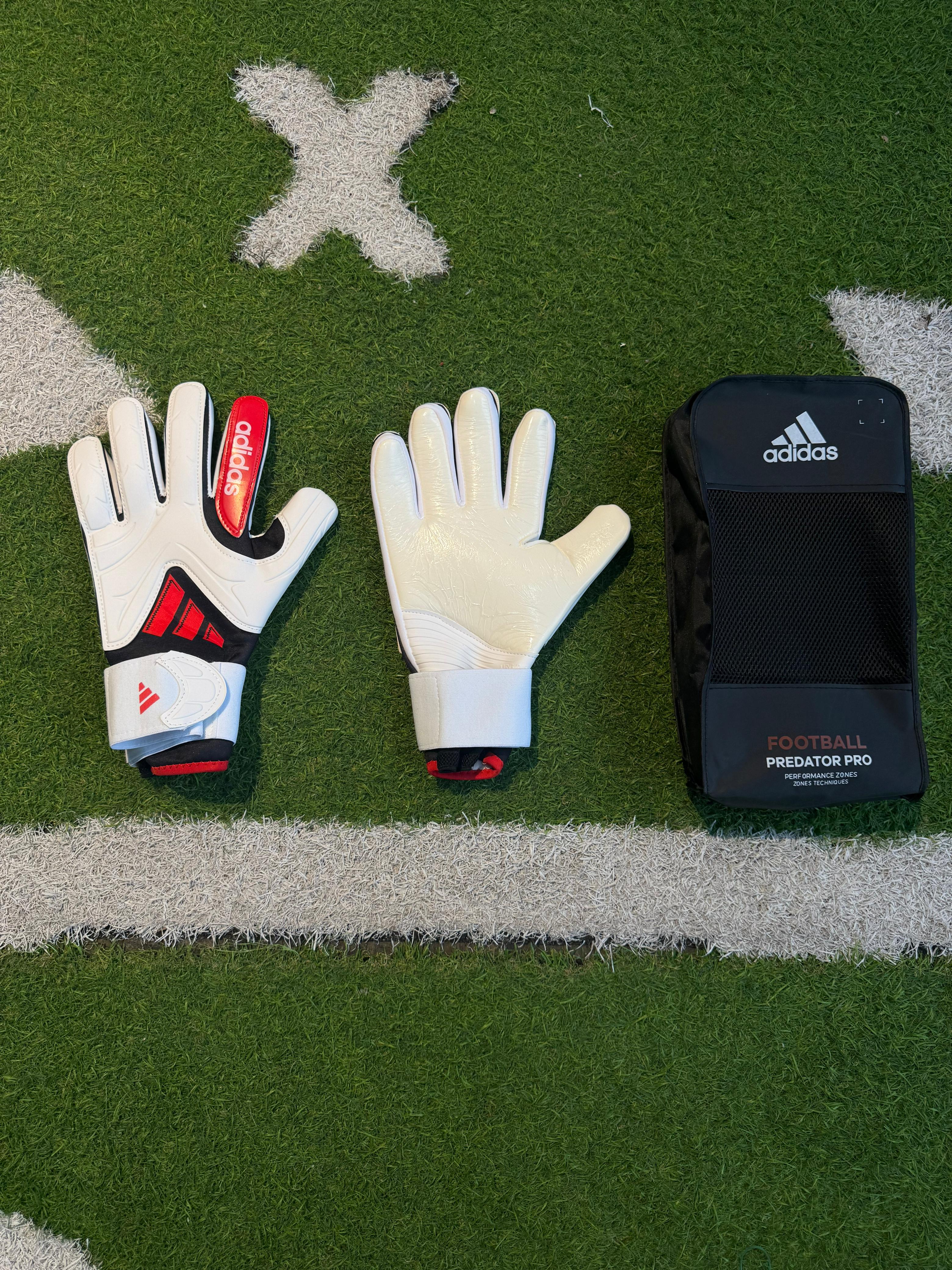 Guantes Blanco Rojo Negro