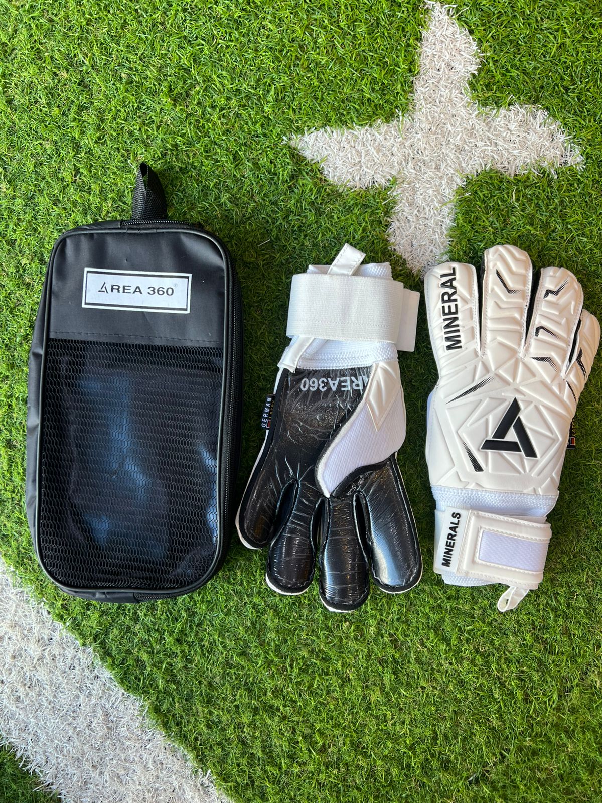Guantes Pro Area 360  Blanco Blanco Negro
