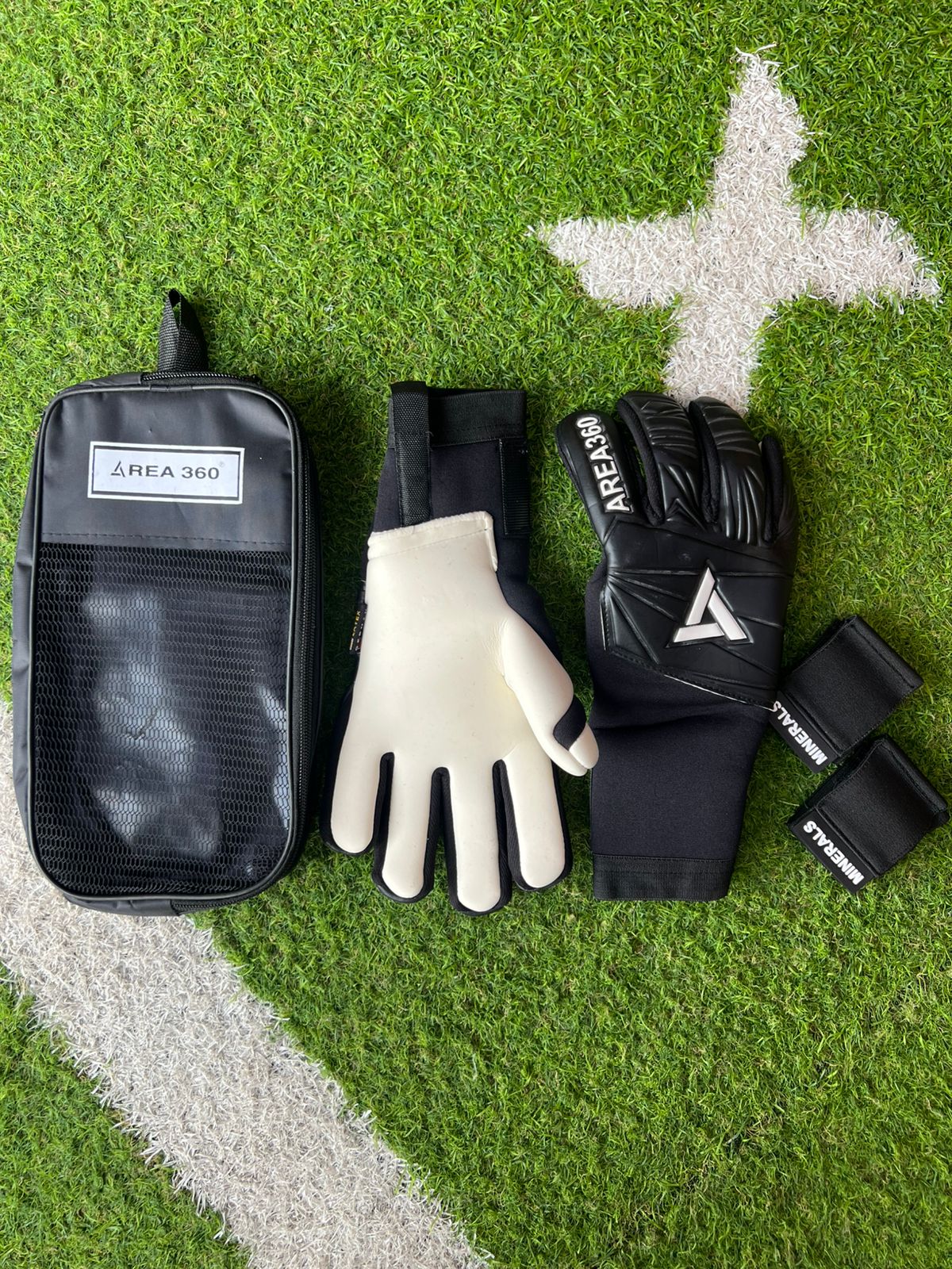 Guantes Pro Area 360 Negro Negro Blanco