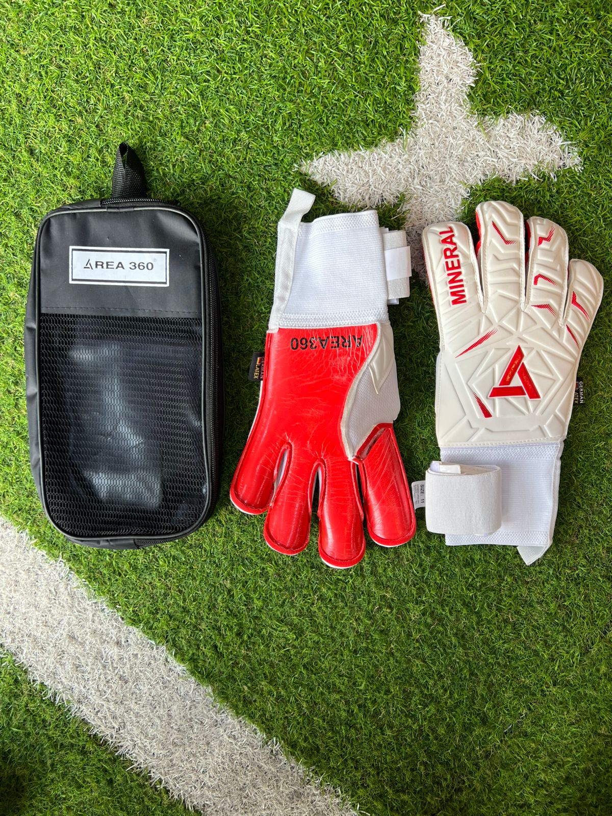 Guantes Pro Area 360 Rojo Beige