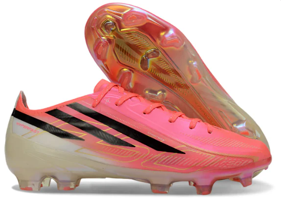 Guayo F50 Hyperfast FG Rosado / Blanco / Negro Niño