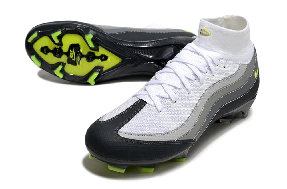 Guayos Phantom Superfly X Elite FG X AM95 Gris Negro/Verde - Image 3