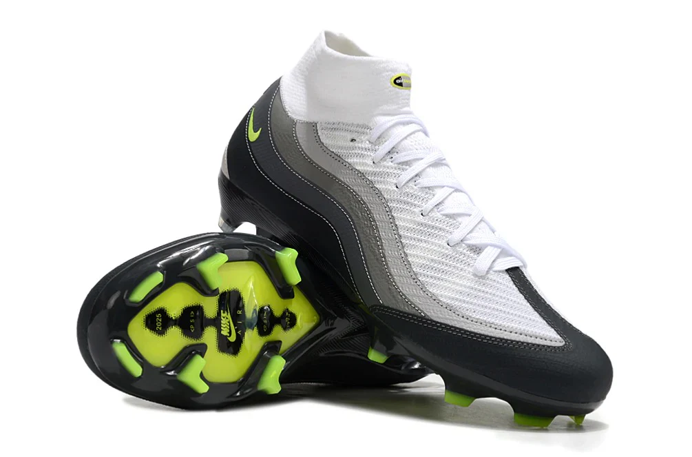 Guayos Phantom Superfly X Elite FG X AM95 Gris Negro/Verde - Image 4