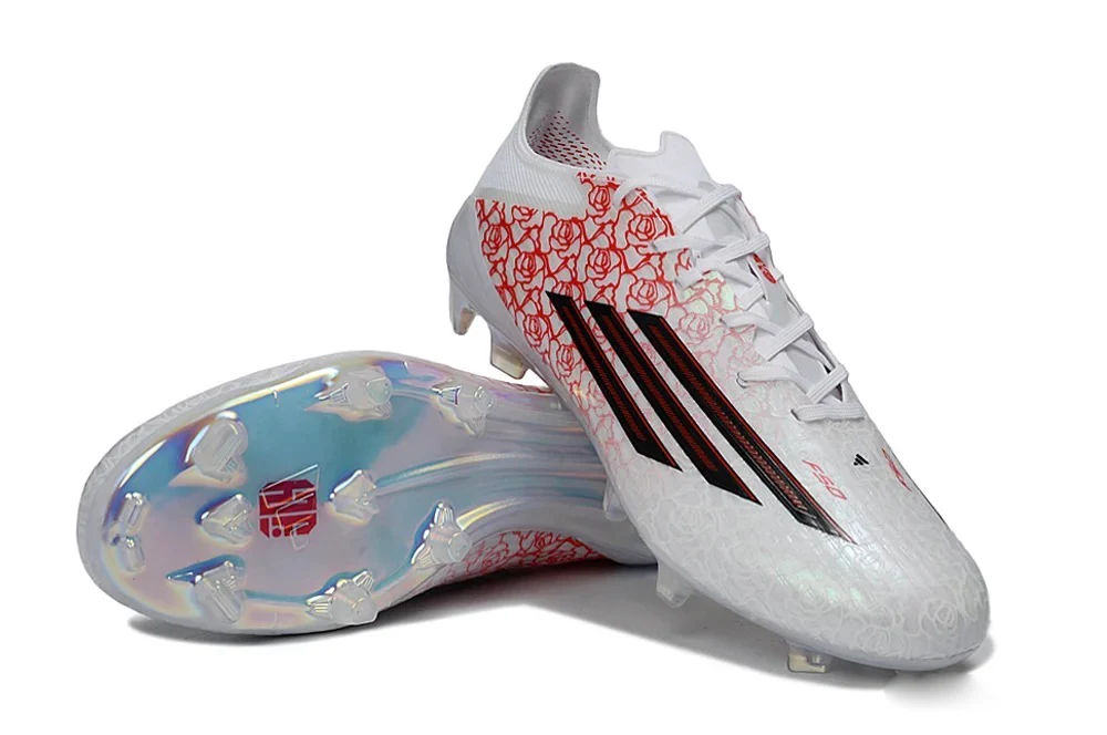 Guayos F50 Football´s Heartbreaker Cordones Blanco Rojo - Image 3
