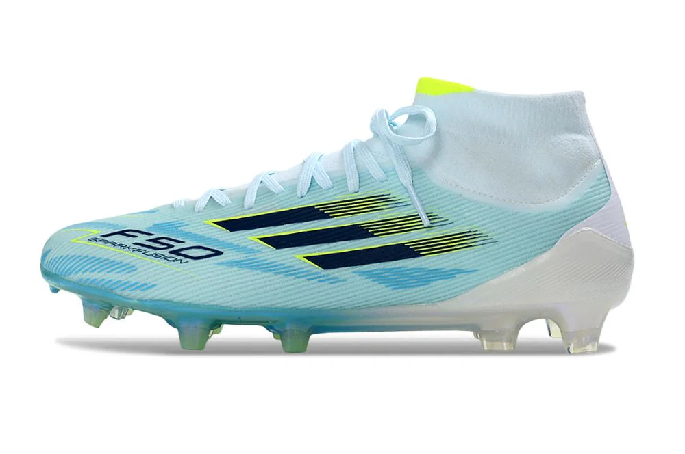 Guayos F50 en bota Sparkfusion Azul aguamarina / Verde - Image 5