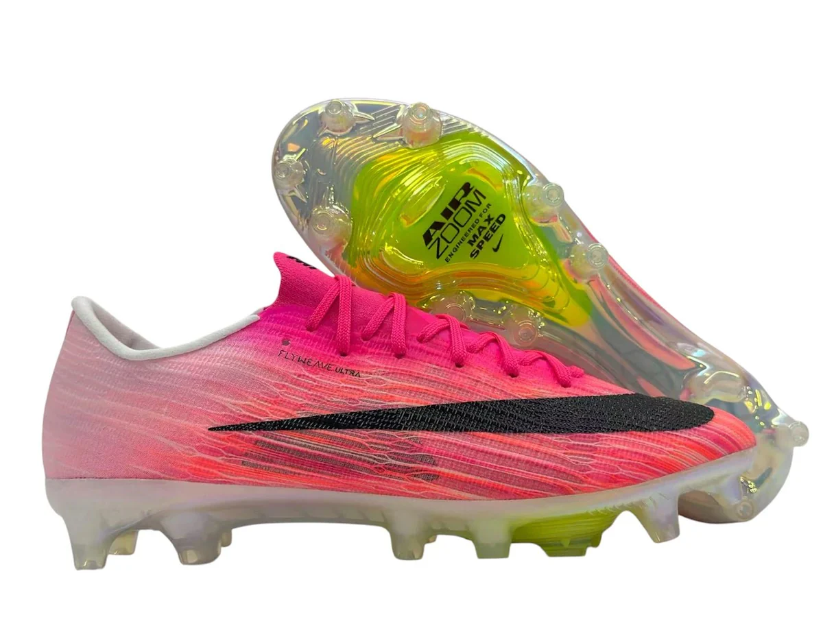Guayos Mercurial Air Zoom Vapor New Edition Rosado Blanco Amarillo