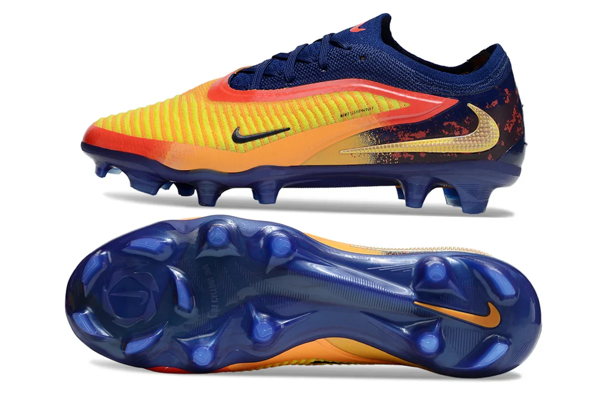 Guayos Phantom 6 Low Elite FG Amarillo Azul - Image 3