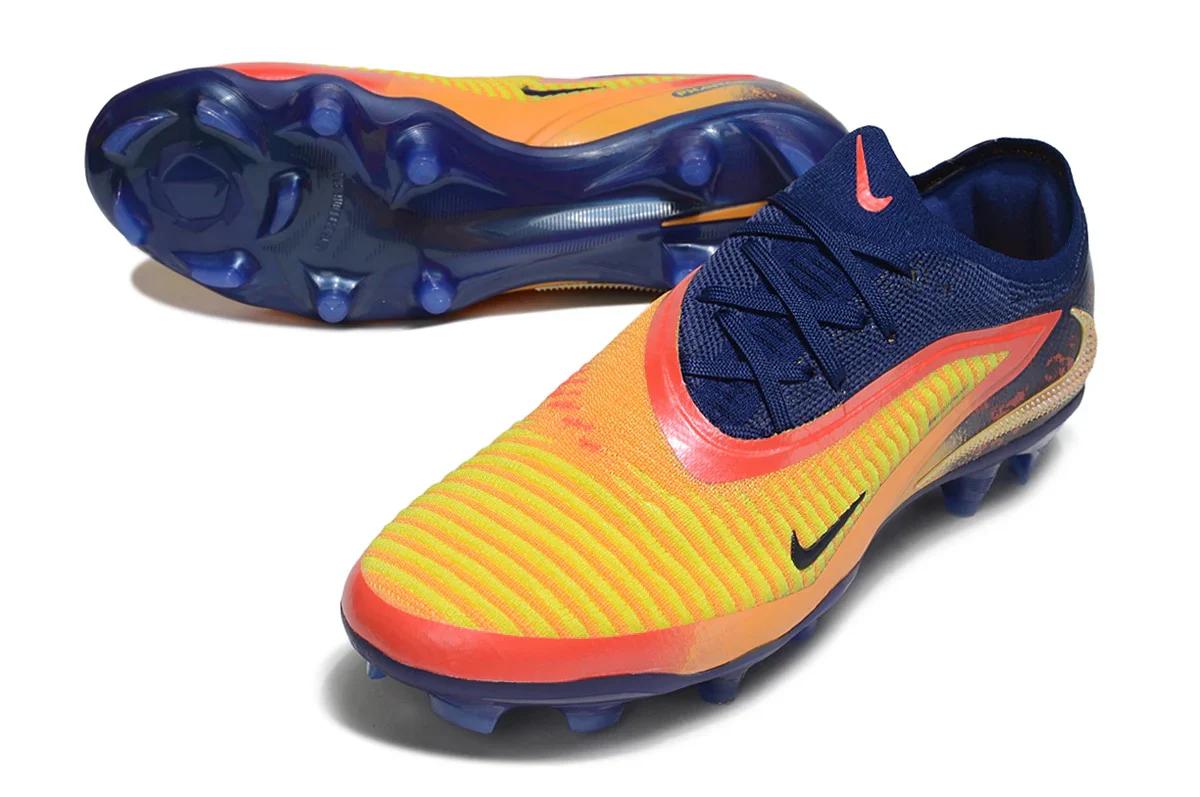 Guayos Phantom 6 Low Elite FG Amarillo Azul - Image 4