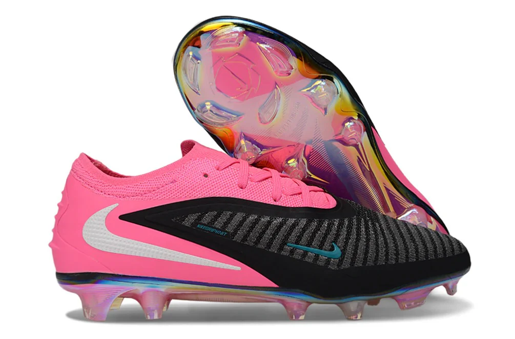 Guayos Phantom 6 Low Elite FG Rosado Rosado / Negro