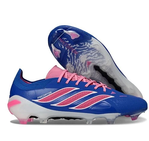 Guayos Predator Powerspine Con Cordones Azul Rosado