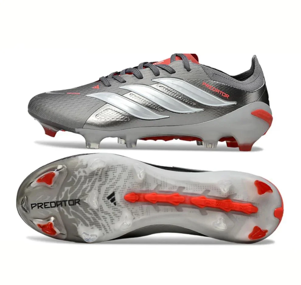 Guayos Predator  Powerspine Con Cordon  Gris Rojo - Image 3