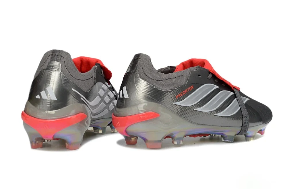 Guayos Predator Powerspine Lengueta Gris rojo Rojo Suela Brillante - Image 2