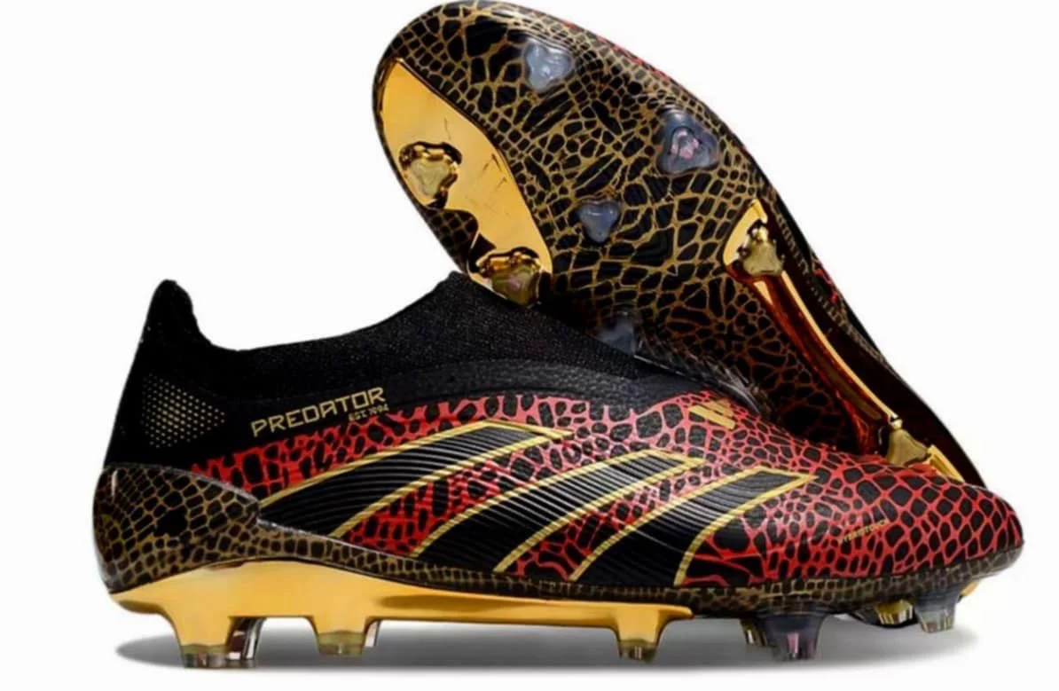 Guayos Predator Tubular  Rojo Negro/Dorado Safari FG