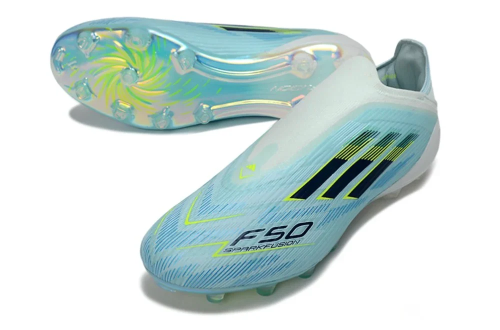 Guayos Tubular F50 Sparkfuision Azul aguamarina / Verde - Image 4